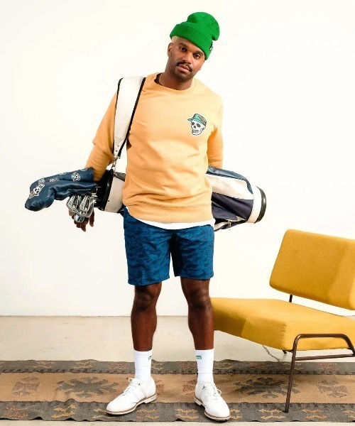 DEVEREUXGOLF デヴァローゴルフ シグネチャーパッチクルーネック