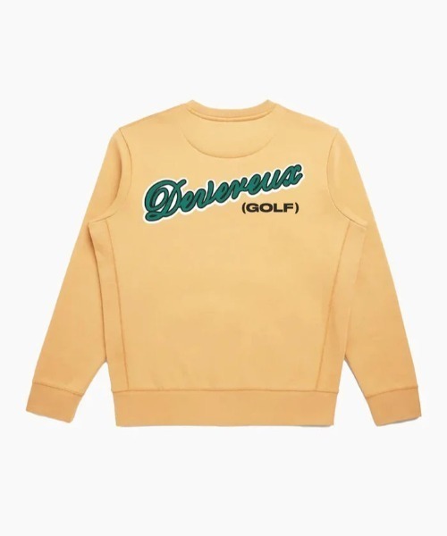 DEVEREUXGOLF デヴァローゴルフ シグネチャーパッチクルーネック 長袖 DEVEREUXGOLF デヴァローゴルフ シグネチャーパッチクルーネック