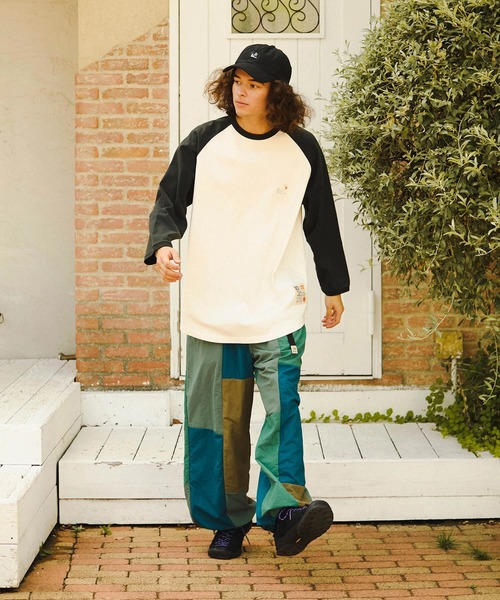 【セール】ナイロンパッチワーク2タックパンツ（その他パンツ）｜go slow caravan（ゴースローキャラバン）