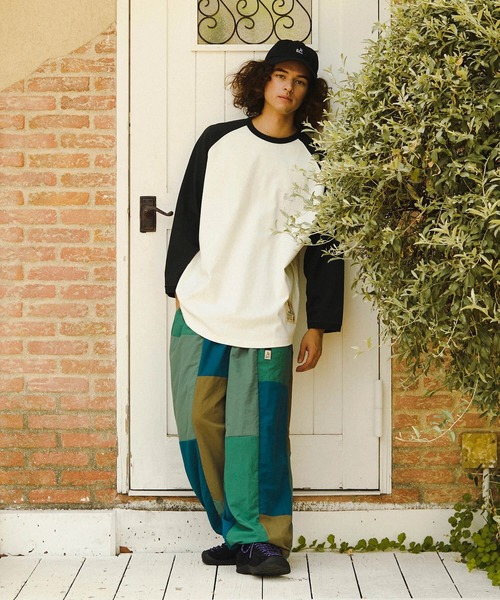 【セール】ナイロンパッチワーク2タックパンツ（その他パンツ）｜go slow caravan（ゴースローキャラバン）