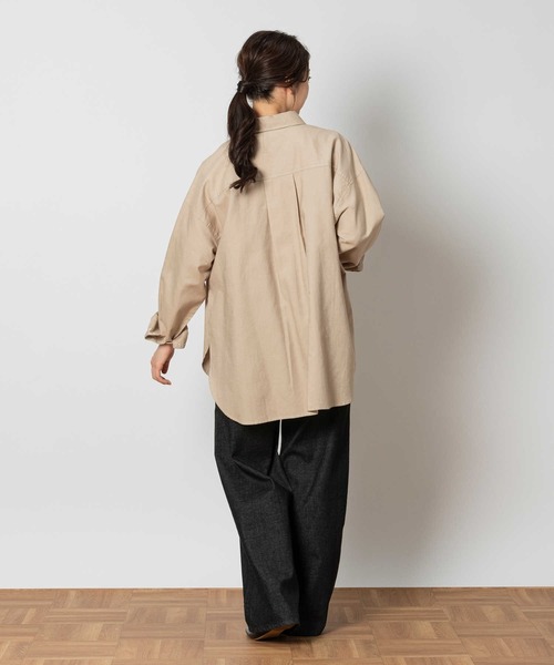 Right-on(ライトオン)の「オックスシャツ(シャツ/ブラウス・レディース・サックスブルー/ホワイト/ベージュ・M/L/XL)」の22枚目の写真
