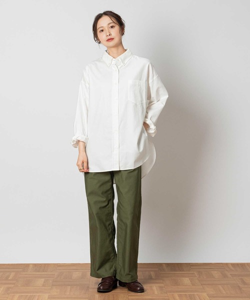 Right-on(ライトオン)の「オックスシャツ(シャツ/ブラウス・レディース・サックスブルー/ホワイト/ベージュ・M/L/XL)」の19枚目の写真