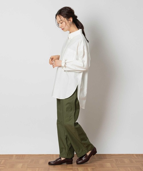 Right-on(ライトオン)の「オックスシャツ(シャツ/ブラウス・レディース・サックスブルー/ホワイト/ベージュ・M/L/XL)」の18枚目の写真
