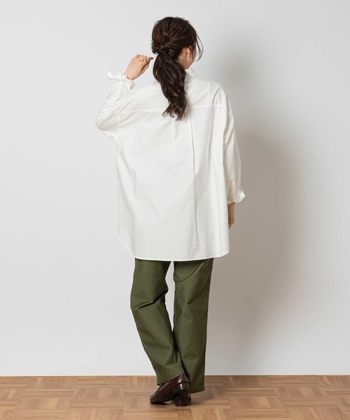 Right-on(ライトオン)の「オックスシャツ(シャツ/ブラウス・レディース・サックスブルー/ホワイト/ベージュ・M/L/XL)」の17枚目の写真