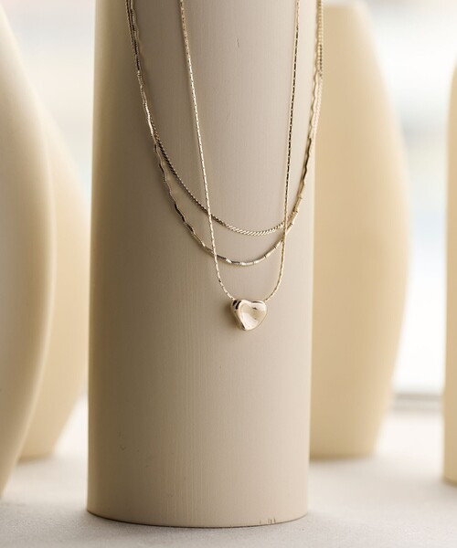 ユリカアクツハートネックレスyurika akutsu