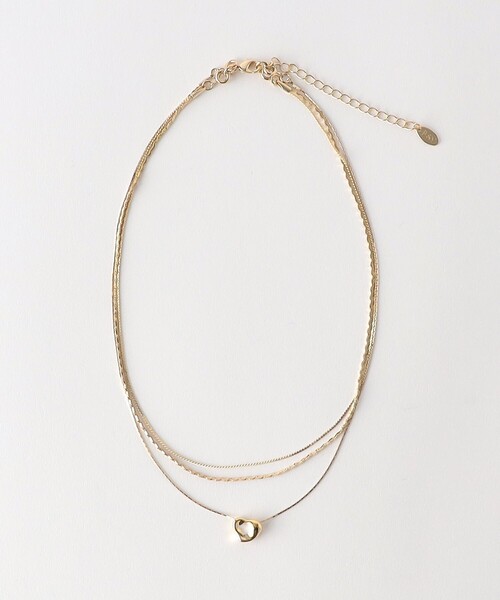 BEAUTY&YOUTH UNITED ARROWS（ビューティーアンドユースユナイテッドアローズ）の「イビツ ハート 3連ネックレス（ネックレス・レディース・シルバー/ゴールド・FREE）」の9枚目の写真