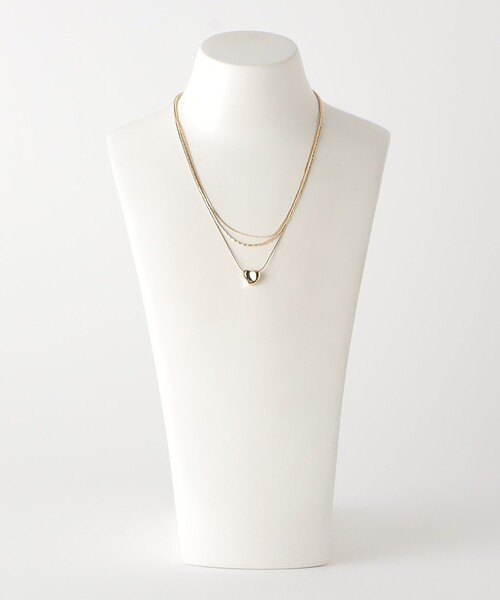 BEAUTY&YOUTH UNITED ARROWS（ビューティーアンドユースユナイテッドアローズ）の「イビツ ハート 3連ネックレス（ネックレス・レディース・シルバー/ゴールド・FREE）」の16枚目の写真
