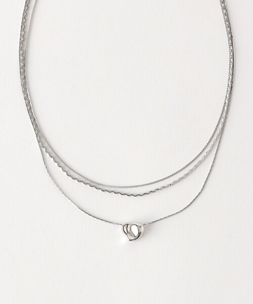 BEAUTY&YOUTH UNITED ARROWS（ビューティーアンドユースユナイテッドアローズ）の「イビツ ハート 3連ネックレス（ネックレス・レディース・シルバー/ゴールド・FREE）」の20枚目の写真