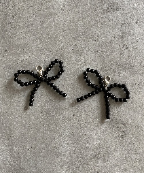 poiregnee（ポワニェ）の「［select］リボンチャーム（チャーム・レディース・ホワイト系1/ホワイト系2/ブラック・FREE）」の3枚目の写真