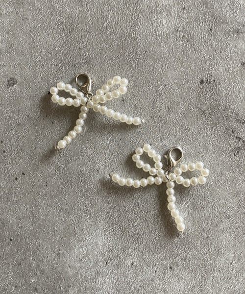 poiregnee（ポワニェ）の「［select］リボンチャーム（チャーム・レディース・ホワイト系1/ホワイト系2/ブラック・FREE）」の10枚目の写真