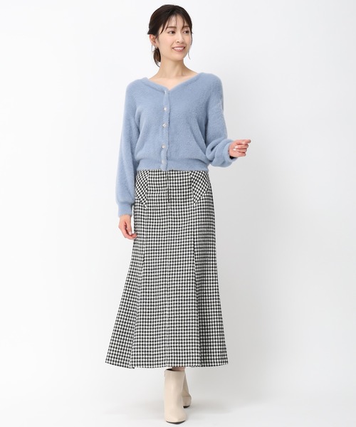 MISCH MASCH(ミッシュマッシュ)の「パイピングマーメイドスカート/MM447208(スカート・レディース・ブラック/グリーン/ブラック×ホワイト・M/S)」の18枚目の写真