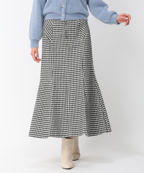 MISCH MASCH(ミッシュマッシュ)の「パイピングマーメイドスカート/MM447208(スカート・レディース・ブラック/グリーン/ブラック×ホワイト・M/S)」の15枚目の写真