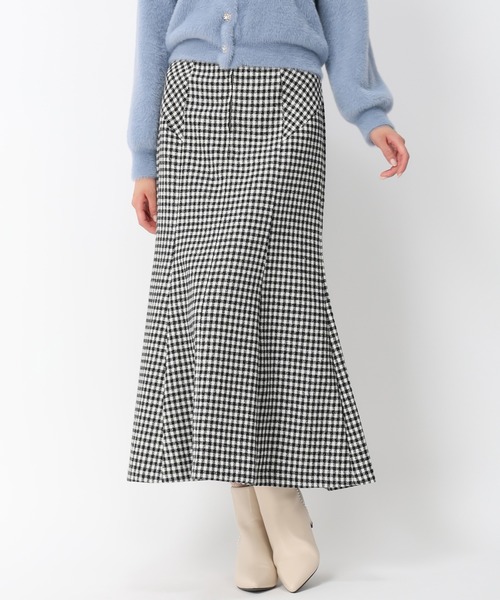 MISCH MASCH(ミッシュマッシュ)の「パイピングマーメイドスカート/MM447208(スカート・レディース・ブラック/グリーン/ブラック×ホワイト・M/S)」の16枚目の写真