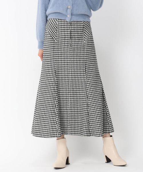 MISCH MASCH(ミッシュマッシュ)の「パイピングマーメイドスカート/MM447208(スカート・レディース・ブラック/グリーン/ブラック×ホワイト・M/S)」の17枚目の写真