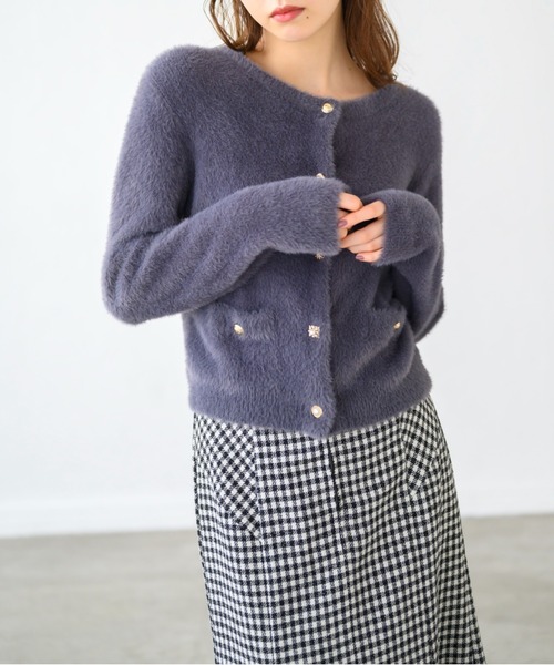 MISCH MASCH(ミッシュマッシュ)の「パイピングマーメイドスカート/MM447208(スカート・レディース・ブラック/グリーン/ブラック×ホワイト・M/S)」の7枚目の写真