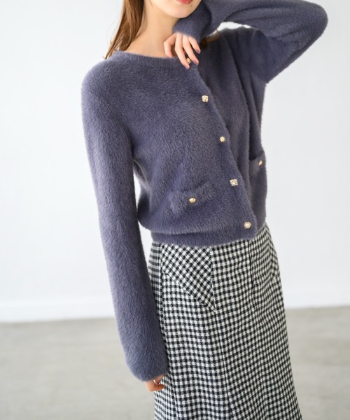 MISCH MASCH(ミッシュマッシュ)の「パイピングマーメイドスカート/MM447208(スカート・レディース・ブラック/グリーン/ブラック×ホワイト・M/S)」の8枚目の写真