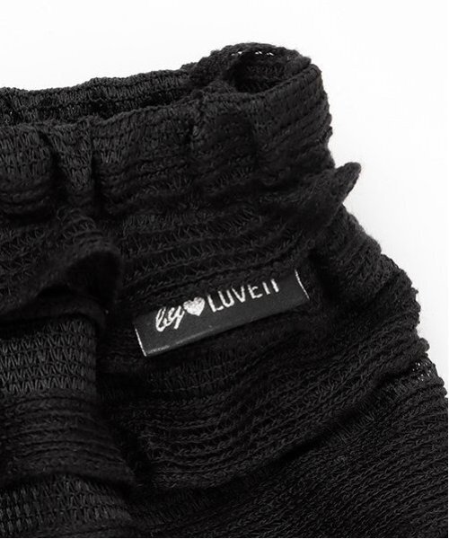 by LOVEiT（バイラビット）の「フリフリレーシースカート（インパンつき）（スカート・キッズ・オフホワイト/ブラック・120cm/130cm/140cm/150cm/160cm）」の7枚目の写真