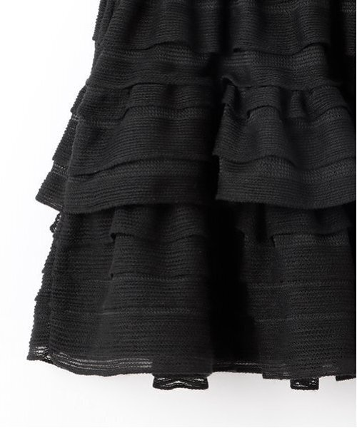 by LOVEiT（バイラビット）の「フリフリレーシースカート（インパンつき）（スカート・キッズ・オフホワイト/ブラック・120cm/130cm/140cm/150cm/160cm）」の8枚目の写真