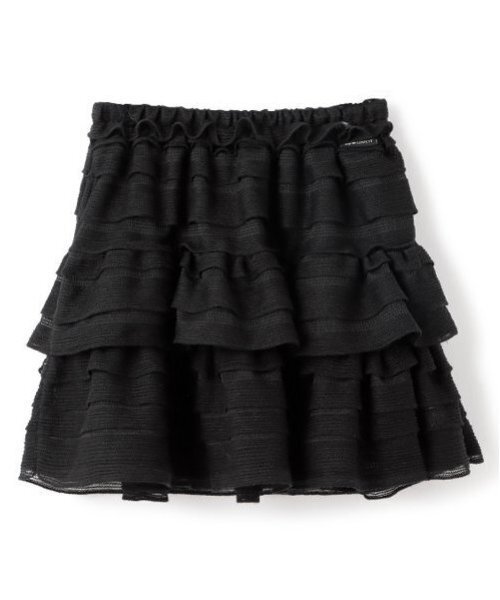 by LOVEiT（バイラビット）の「フリフリレーシースカート（インパンつき）（スカート・キッズ・オフホワイト/ブラック・120cm/130cm/140cm/150cm/160cm）」の12枚目の写真