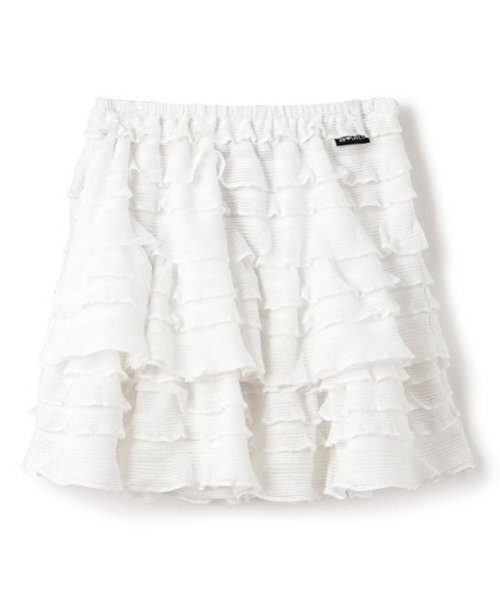 by LOVEiT（バイラビット）の「フリフリレーシースカート（インパンつき）（スカート・キッズ・オフホワイト/ブラック・120cm/130cm/140cm/150cm/160cm）」の13枚目の写真