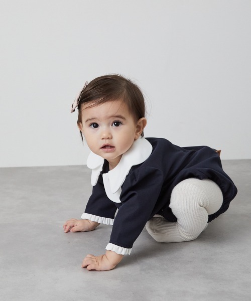 リンクコーデ】ダブルカラーセレモニーロンパース（ロンパース