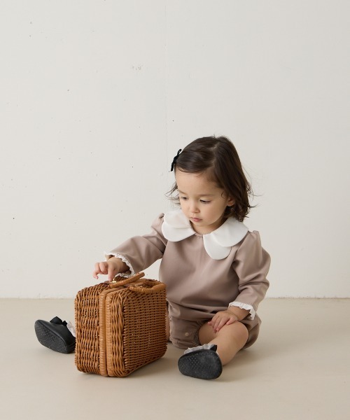 セール】【リンクコーデ】ダブルカラーセレモニーロンパース