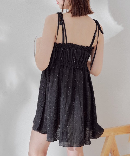 Chico(チコ)の「【WEB限定/REVIVAL】肩リボンキャミチュニック水着3点セット(水着・レディース・ブラウン系その他2/ホワイト系その他2/ブラック/ブラック系その他2・FREE)」の11枚目の写真