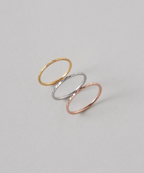 ciite' surgical stainless(シーテサージカルステンレス)の「【 金属アレルギー対応 】クロスデザインリング サージカルステンレス(リング・レディース・ゴールド/ピンクゴールド/シルバー・9号/13号/11号/16号)」の3枚目の写真