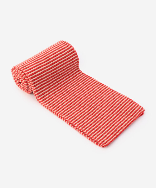 Jo Gordon（ジョーゴードン）の「Jo Gordon | ウール ストライプ マフラー LARGE UNISEX（マフラー・レディース・ブラック系その他/レッド系その他・ONE）」の10枚目の写真