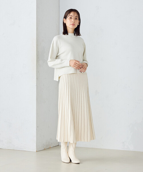 COMME CA ISM(コムサイズム)の「ラメパフスリーブ ニット /セットアップ対応(ニット/セーター・レディース・ホワイト/グレー・LARGE/MEDIUM)」の15枚目の写真