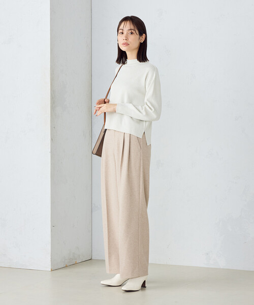 COMME CA ISM(コムサイズム)の「ラメパフスリーブ ニット /セットアップ対応(ニット/セーター・レディース・ホワイト/グレー・LARGE/MEDIUM)」の14枚目の写真