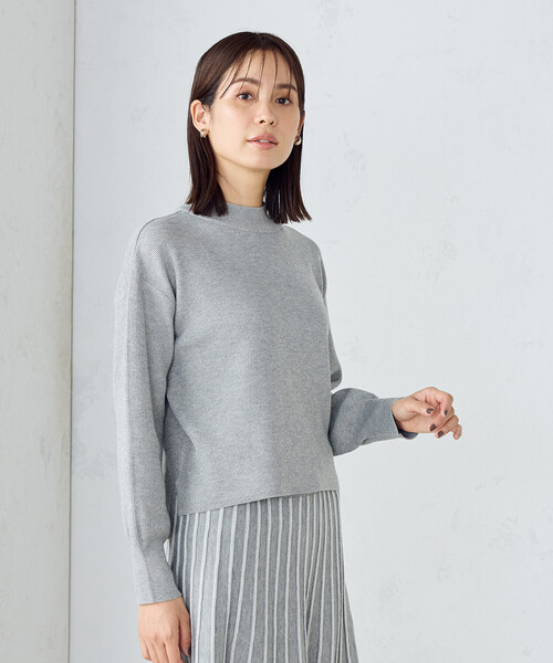 COMME CA ISM(コムサイズム)の「ラメパフスリーブ ニット /セットアップ対応(ニット/セーター・レディース・ホワイト/グレー・LARGE/MEDIUM)」の10枚目の写真