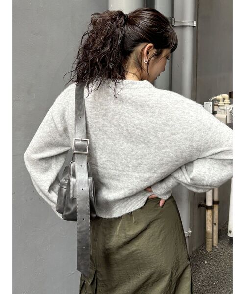 MURUA（ムルーア）の「ロゴデザインニット（ニット/セーター・レディース・ネイビー/グレー/アイボリー/ブラック・FREE）」の20枚目の写真