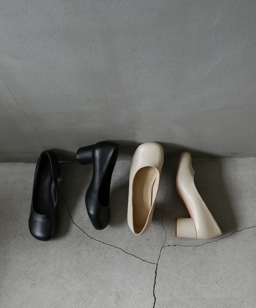 select MOCA（セレクトモカ）の「ラウンドトゥヒールパンプス（パンプス・レディース・ベージュ/ブラック・SMALL/MEDIUM/LARGE）」の20枚目の写真