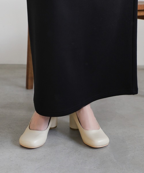 select MOCA（セレクトモカ）の「ラウンドトゥヒールパンプス（パンプス・レディース・ベージュ/ブラック・SMALL/MEDIUM/LARGE）」の7枚目の写真