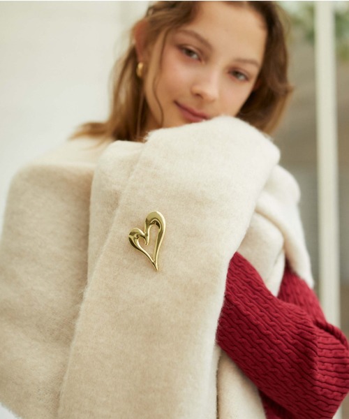 archives（アルシーヴ）の「無地ストール（マフラー・レディース・グレー/アイボリー/グリーン/ピンクベージュ・FREE）」の7枚目の写真