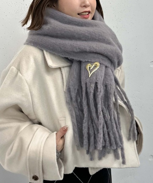 archives（アルシーヴ）の「無地ストール（マフラー・レディース・グレー/アイボリー/グリーン/ピンクベージュ・FREE）」の20枚目の写真