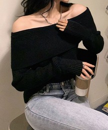 SPIGA | オフショルリブニット(ニット/セーター)