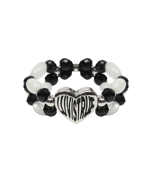 [韓国人気ジュエリー] nff Heart Motif White MUSINSA公式 | NFF heart term ring-white