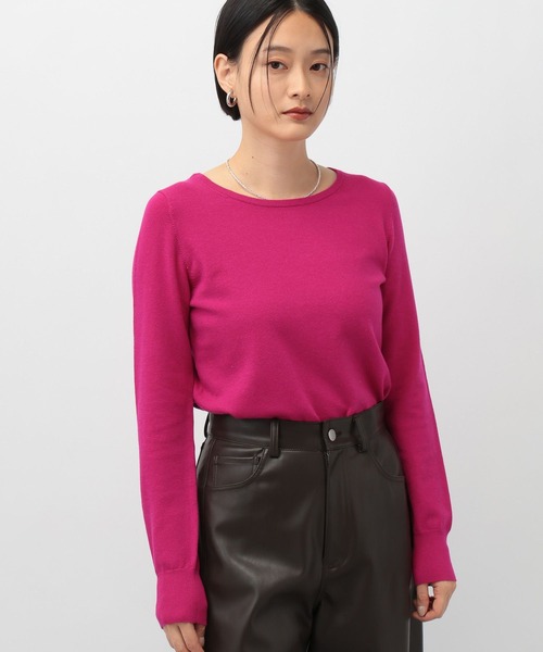 A part by(アパートバイ)の「フレンチウールプルオーバー(ニット/セーター・レディース・ブラック/アイボリー/ピンク系その他4/ライトブラウン・FREE)」の11枚目の写真