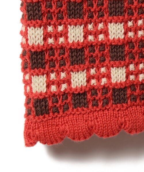 B:MING by BEAMS（ビーミングバイビームス）の「チェック ニット プルオーバー 2025SS（90～140cm）（ニット/セーター・キッズ・ネイビー/レッド・L(130-140)/M(110-120)/S(90-100)）」の15枚目の写真