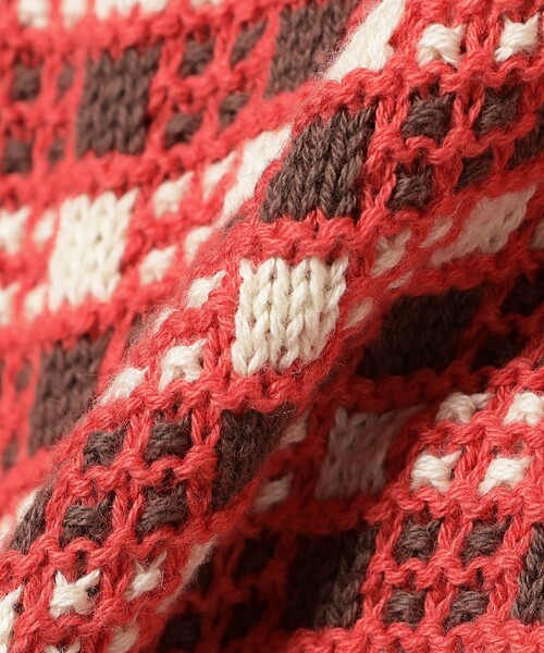 B:MING by BEAMS（ビーミングバイビームス）の「チェック ニット プルオーバー 2025SS（90～140cm）（ニット/セーター・キッズ・ネイビー/レッド・L(130-140)/M(110-120)/S(90-100)）」の20枚目の写真