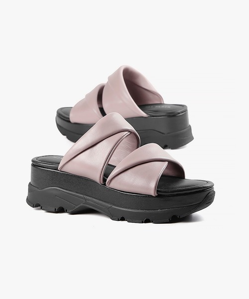 JEFFREY CAMPBELL サンダル 厚底 ツイストサンダル ALL BLACK│Jeffrey Campbell OFFICIAL