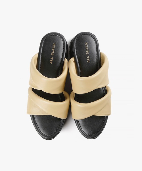 JEFFREY CAMPBELL サンダル 厚底 ツイストサンダル ALL BLACK│Jeffrey Campbell OFFICIAL