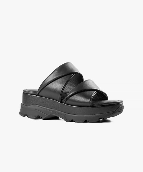 ALL BLACK（オールブラック）の「【本革/厚底/5cm】ツイストサンダル（サンダル・レディース・パープル/イエロー/ブラック・38/37/36/35/39/40）」の14枚目の写真