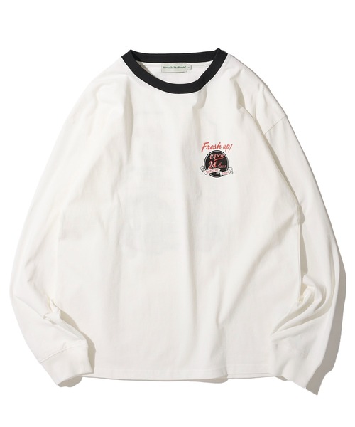 ◆boohoo◆ クリンクルビスコース ロングスリーブ シャツ/ white セール】パイピングロングスリーブメッシュシャツ（シャツ