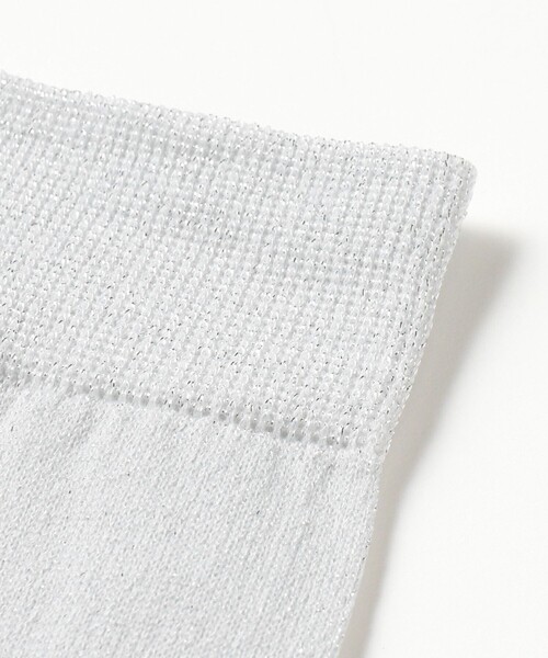B:MING by BEAMS（ビーミングバイビームス）の「ラメ シースルー ソックス（約23～25cm）（ソックス/靴下・レディース・ゴールド/シルバー/ブラック・ONE SIZE）」の4枚目の写真