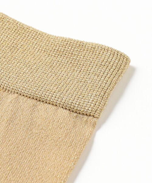 B:MING by BEAMS（ビーミングバイビームス）の「ラメ シースルー ソックス（約23～25cm）（ソックス/靴下・レディース・ゴールド/シルバー/ブラック・ONE SIZE）」の8枚目の写真