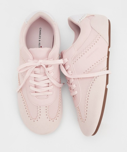 CHARLES & KEITH（チャールズ & キース）の「ハート シアーレーススニーカー（スニーカー・レディース・ホワイト/ライトピンク/ライトブルー・25cm/24.5cm/23.5cm/23cm/25.5cm/22.5cm）」の11枚目の写真