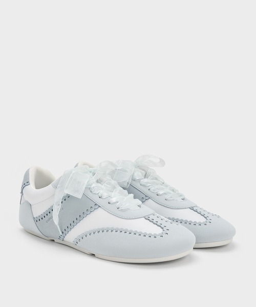 CHARLES & KEITH（チャールズ & キース）の「ハート シアーレーススニーカー（スニーカー・レディース・ホワイト/ライトピンク/ライトブルー・25cm/24.5cm/23.5cm/23cm/25.5cm/22.5cm）」の18枚目の写真